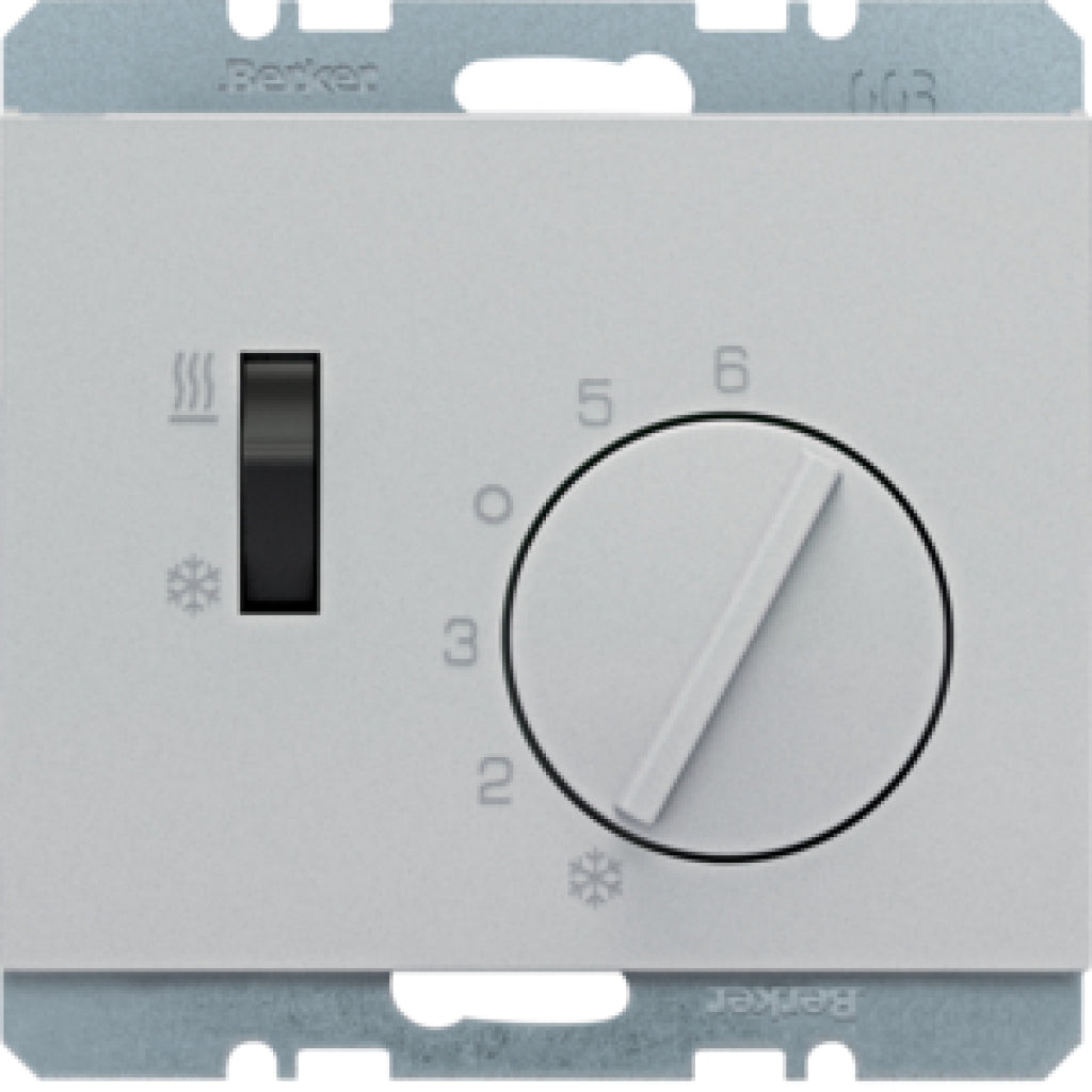 BERK 20297103 / K.5 ALU ELOXIERT RAUMTHERMOSTAT+SCHALTER