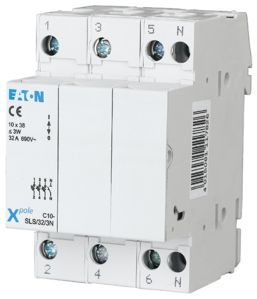 MOEL 112224 / C10-SLS/32/3N 10,3x38 3P+N  SICHERUNGSHALTER