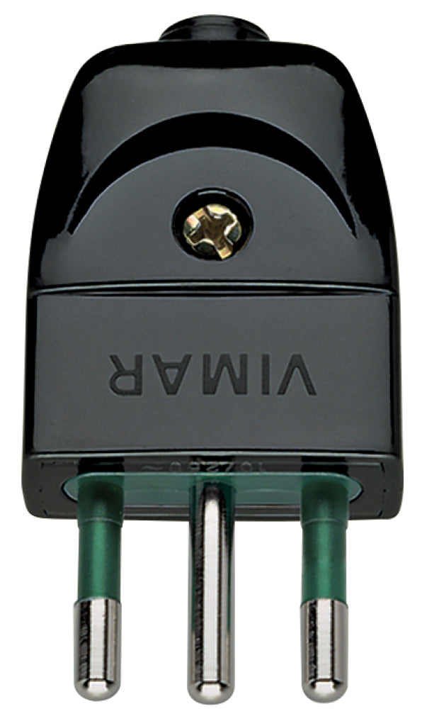 VIMA 00201 / SCHWARZ STECKER 2P+T 10A