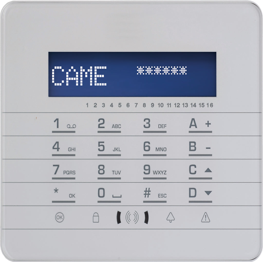 CAME 846CA-0110 / PXKTB02  LCD-TASTATUR WEISS