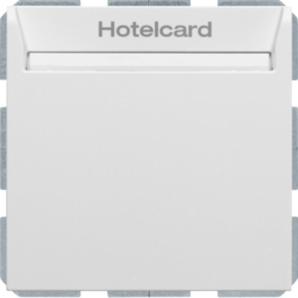 BERK 16409909 / S.1 POLARWEISS HOTELCARD RELAISSCHALTER + ZENTRALSTÜCK