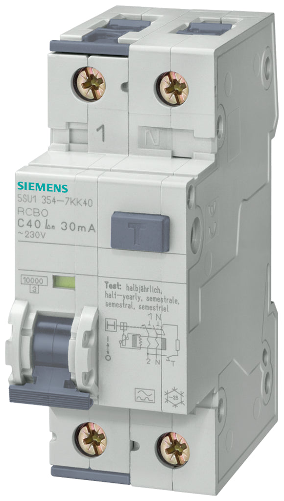 SIEM 5SU13547KK16 / 5SU1354-7KK16 1P+N 16A 30MA-A FI+AUTOM.10KA-C